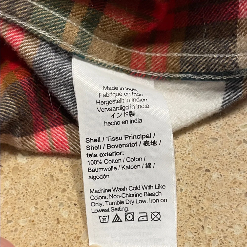 NWT-J. Crew Red and Green Plaid Casual Shirt